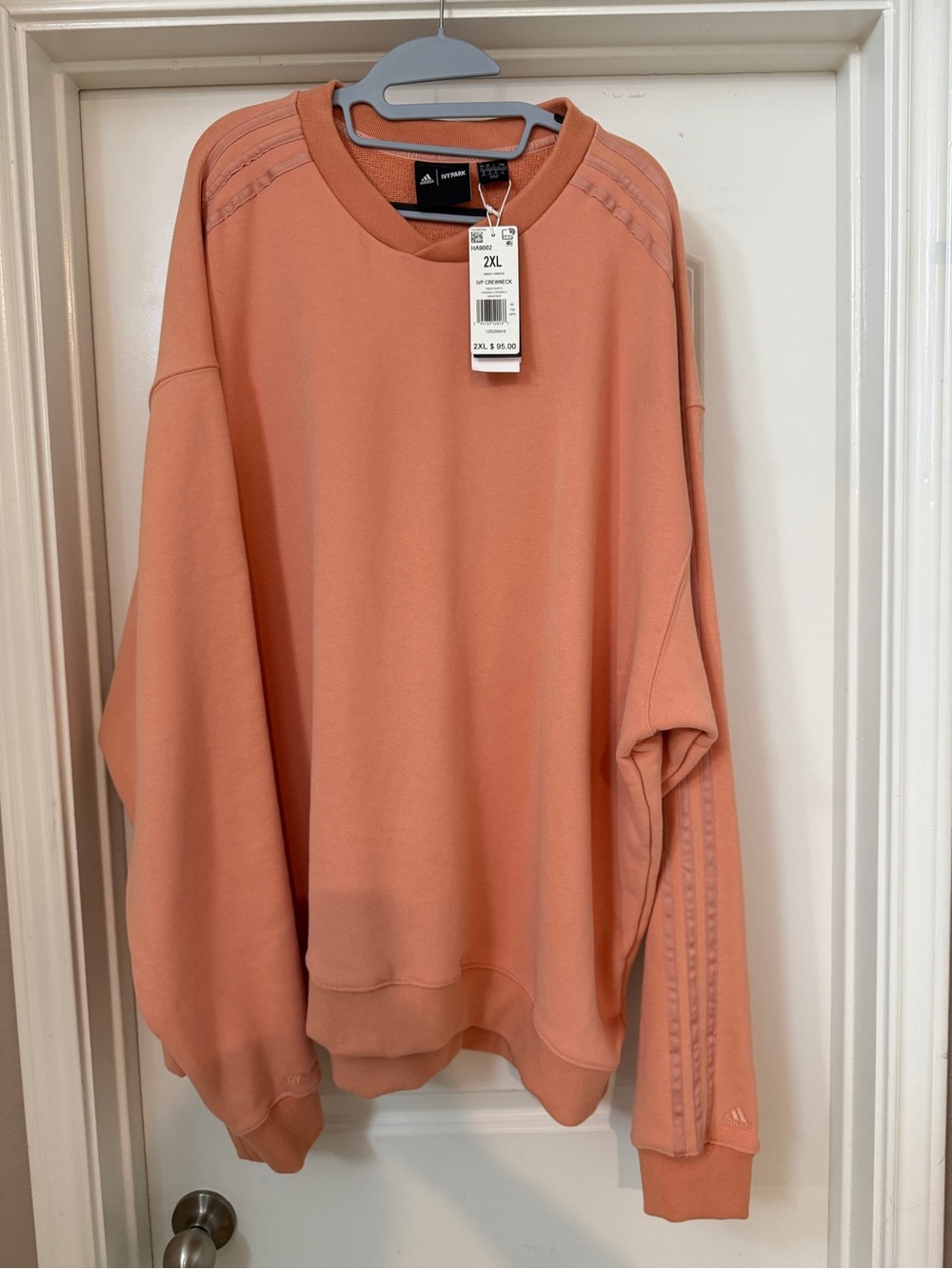 IVY PARK Peach Coral Crewneck Sweater